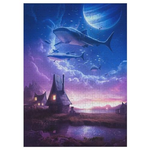 300 Teile Puzzle Für Erwachsene, Mystisch Worldsced -Puzzles, Kinder Holz-Puzzle, Kreatives Puzzle, Geschenk Für Freunde Und Familie （42×30cm） von GGJJTT