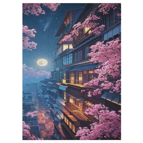 300 Teile Puzzle Für Jugendliche,Japan Style Puzzles,Erwachsenenpuzzle,Holzpuzzles,Dekompressionsspiel,Spielzeugpuzzles （42×30cm） von GGJJTT