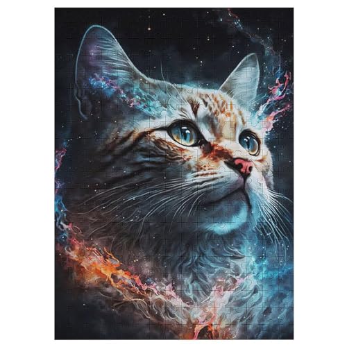 300 Teile Puzzle Für Jugendliche,Katze Puzzles,Erwachsenenpuzzle,Holzpuzzles,Dekompressionsspiel,Spielzeugpuzzles （42×30cm） von GGJJTT