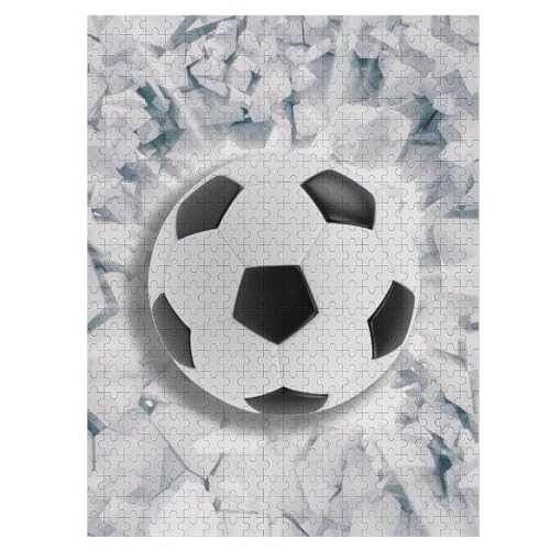 500 Teile Puzzle Für Erwachsene, Fußball -Puzzles, Kinder Holz-Puzzle, Kreatives Puzzle, Geschenk Für Freunde Und Familie （55×41cm） von GGJJTT