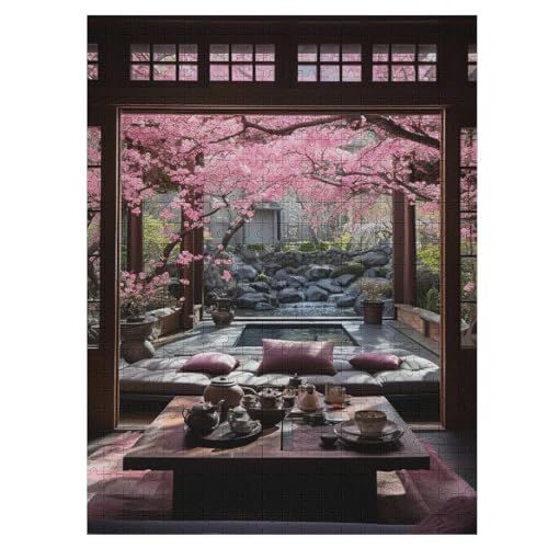 500 Teile Puzzle Für Erwachsene, Japan-Stil -Puzzles, Kinder Holz-Puzzle, Kreatives Puzzle, Geschenk Für Freunde Und Familie （55×41cm） von GGJJTT