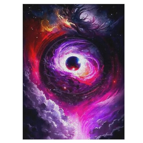 500 Teile Puzzle Für Jugendliche,Planet Starry Sky Puzzles,Erwachsenenpuzzle,Holzpuzzles,Dekompressionsspiel,Spielzeugpuzzles （55×41cm） von GGJJTT