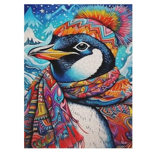 500 Teile Puzzle Für Jungen Und Mädchen, Standard-Puzzles, Pinguin -Puzzles, Familienspiele, （55×41cm） von GGJJTT