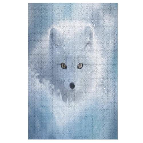 Animal Fuchs Puzzles 1000 Teile Erwachsener Kniffel Spaß Für Die Ganze Familie - 1000 Puzzleteilige Motive, Holzpuzzle Kinder Erwachsene, Impossible Puzzle Schwer （78×53cm） von GGJJTT