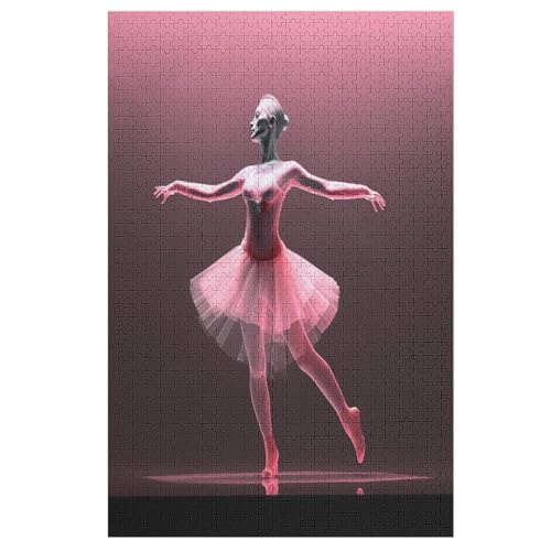 Ballett Puzzle Für Erwachsene,1000-teiliges Puzzle,Puzzle Für Erwachsene Und Kinder,Holzpuzzle,Lernspielzeug, （78×53cm） von GGJJTT