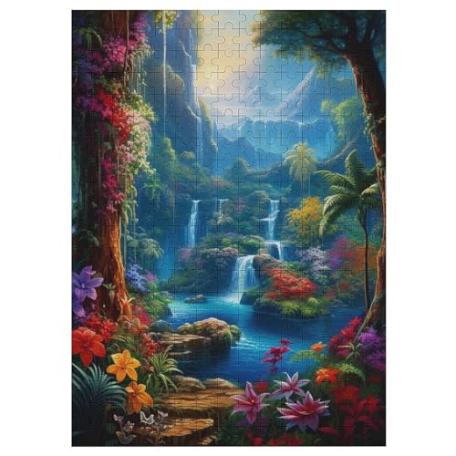 Beautiful Nature Puzzle 300 Teile,Puzzles Für Erwachsene, Impossible Puzzle, GesKükenlichkeitsspiel Für Die Ganze Familie, Puzzle Kinder,Holzpuzzle-Geschenk,Raumdekoration, （42×30cm） von GGJJTT