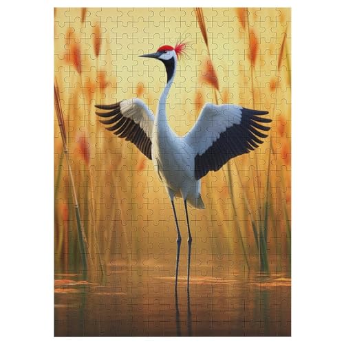 Crane Puzzles 300 Teile Erwachsener Kniffel Spaß Für Die Ganze Familie - 300 Puzzleteilige Motive, Holzpuzzle Kinder Erwachsene, Impossible Puzzle Schwer （42×30cm） von GGJJTT