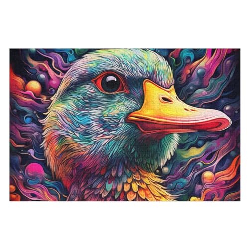 Ente Holzpuzzle Erwachsene - 1000 Teiliges Jigsaw Knobelspiel - Puzzle Für Erwachsene & Kinder - Outdoor & Reisespielzeug 75×50cm Ente Holzpuzzle Erwachsene - 1000 Teiliges Jigsaw Knobelspiel - Puzzle Für Erwachsene & Kinder - Outdoor & Reisespielzeug 75×50cm von GGJJTT
