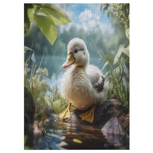 Ente-Puzzlespiel Aus Holz, 300 Puzzleteile, Kreatives Puzzle Für Teenager Und Erwachsene, Kreatives Spielzeug, Puzzles, （42×30cm） von GGJJTT