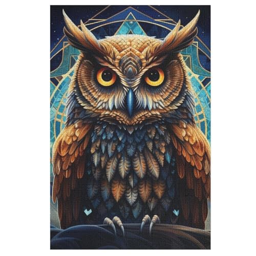 Eule Puzzle 1000 Teile, Holzpuzzle Herausforderndes Geschicklichkeitsspiel Für Die Ganze Familie, Kinder Erwachsenenpuzzle Ab 12 Jahren 78×53cm Eule Puzzle 1000 Teile, Holzpuzzle Herausforderndes Geschicklichkeitsspiel Für Die Ganze Familie, Kinder Erwachsenenpuzzle Ab 12 Jahren 78×53cm von GGJJTT