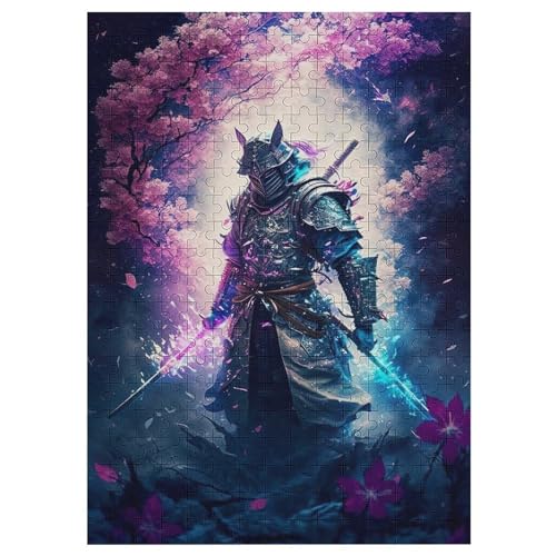 Holzpuzzle 300 Teile, Japanese Samurai Puzzles Erwachsene Und Kinder, Am Besten Für Die Familienspielsammlung - Puzzle （42×30cm） von GGJJTT