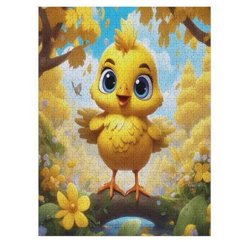 Huhn-Puzzle Für Erwachsene, 500 Teile, Holzpuzzle, Kinderpuzzle, Dekompressionsspiel, Spielzeugpuzzle （55×41cm） von GGJJTT