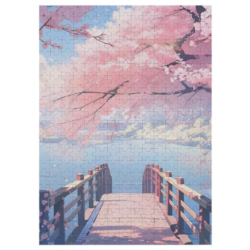 Japan-Stil 300 Teile Puzzle, Holzpuzzle, Puzzles Für Erwachsene Kinder, 300 Teile Puzzle Für Jugendliche & Erwachsene Lernspiel Herausforderungsspielzeug （42×30cm） von GGJJTT