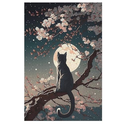 Japan Style 1000 Teile Puzzle Für Erwachsene, Herausforderung Puzzles - Familienpuzzle Verringerter Druck Schwieriges Puzzle Rahmen Holzpuzzle Für Erwachsene Kinder 12+ （78×53cm） von GGJJTT