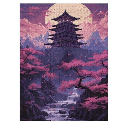 Japan Style 500 Teile Premium-Puzzles Für Erwachsene Kinder- Holzpuzzles Spaß Und Lernspiele - Perfekte Puzzle-Geschenke （55×41cm） von GGJJTT