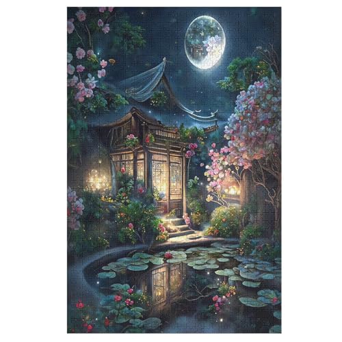 Japan Style Holzpuzzle 1000 Teile,Puzzles Für Erwachsene, Impossible Puzzle, Geschicklichkeitsspiel Für Die Ganze Familie,Home Dekoration Puzzle, Puzzle Kinder Legespiel （78×53cm） von GGJJTT