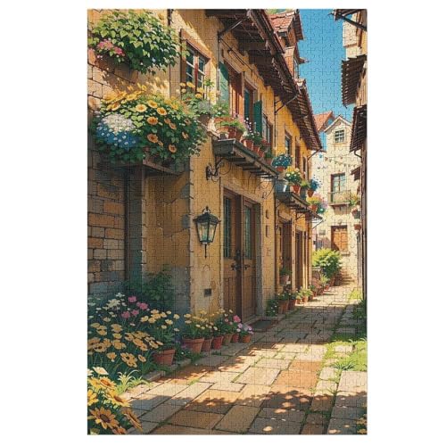 Japan Style Puzzle 1000 Teile, Holzpuzzle Für Erwachsene, Impossible Puzzle, Geschicklichkeitsspiel Für Die Ganze Familie, Puzzle Farbenfrohes Legespiel Kinder Puzzles （78×53cm） von GGJJTT