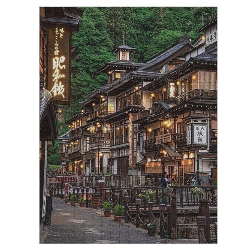 Japan Style Puzzle 500 Teile,Puzzles Für Erwachsene, Impossible Puzzle, Geschicklichkeitsspiel Für Die Ganze Familie, Puzzle Kinder,Holzpuzzle-Geschenk,Raumdekoration, （55×41cm） von GGJJTT