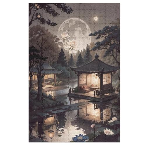 Japan Style Puzzles 1000 Teile Erwachsener Kniffel Spaß Für Die Ganze Familie - 1000 Puzzleteilige Motive, Holzpuzzle Kinder Erwachsene, Impossible Puzzle Schwer （78×53cm） von GGJJTT