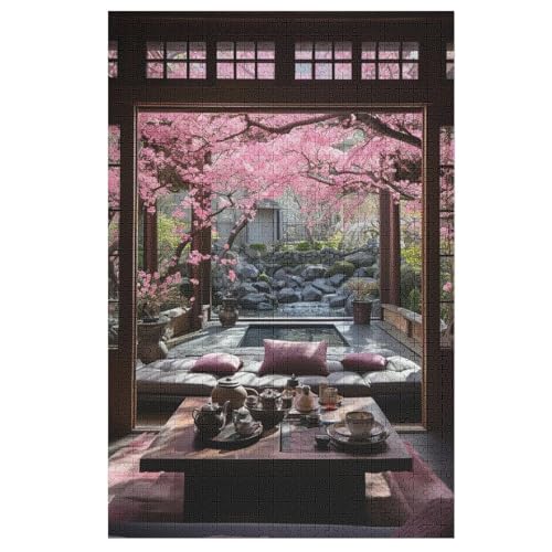 Japan Style Puzzles 1000 Teile Erwachsener Kniffel Spaß Für Die Ganze Familie - 1000 Puzzleteilige Motive, Holzpuzzle Kinder Erwachsene, Impossible Puzzle Schwer （78×53cm） von GGJJTT