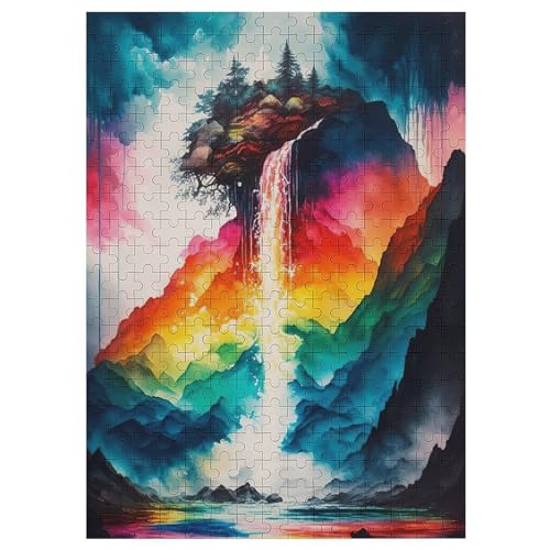 Japanese Landscape 300 Teile Puzzles, Wood Craft, Hochwertiges Modernes Puzzle, DIY, Für Erwachsene Und Kinder Ab 12 Jahren Holz, Puzzle （42×30cm） von GGJJTT