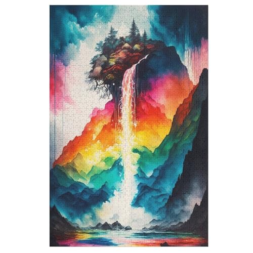 Japanese Landscape Puzzles 1000 Teile Erwachsener Kniffel Spaß Für Die Ganze Familie - 1000 Puzzleteilige Motive, Holzpuzzle Kinder Erwachsene, Impossible Puzzle Schwer （78×53cm） von GGJJTT