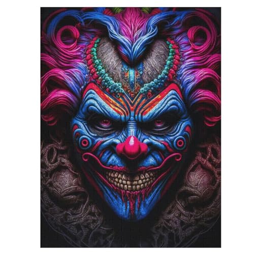 Joker Holzpuzzle 500 Teile, Knobelspiele Für Erwachsene, Teenager, Puzzles Unmögliche - Kinder Puzzle Zimmer Deko （55×41cm） von GGJJTT