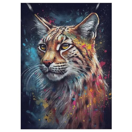 Katze-Puzzlespiel Aus Holz, 300 Puzzleteile, Kreatives Puzzle Für Teenager Und Erwachsene, Kreatives Spielzeug, Puzzles, （42×30cm） von GGJJTT