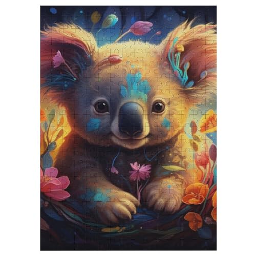 Koala Puzzle Für Erwachsene,300-teiliges Puzzle,Puzzle Für Erwachsene Und Kinder,Holzpuzzle,Lernspielzeug, （42×30cm） von GGJJTT