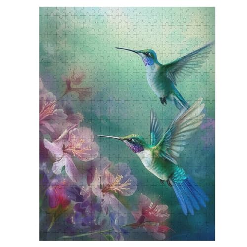 Kolibri Puzzles 500 Teile Erwachsener Kniffel Spaß Für Die Ganze Familie - 500 Puzzleteilige Motive, Holzpuzzle Kinder Erwachsene, Impossible Puzzle Schwer （55×41cm） von GGJJTT