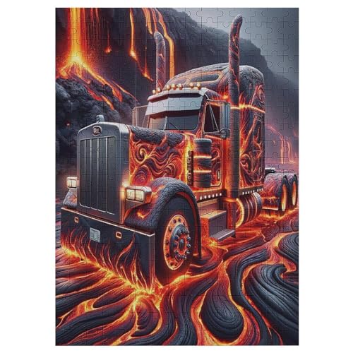 LKW 300 Teile Premium-Puzzles Für Erwachsene Kinder- Holzpuzzles Spaß Und Lernspiele - Perfekte Puzzle-Geschenke （42×30cm） von GGJJTT