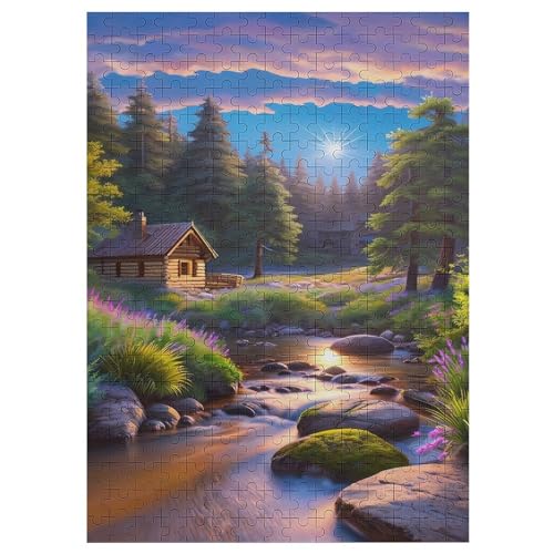 Landschaft Puzzles 300 Teile Erwachsener Kniffel Spaß Für Die Ganze Familie - 300 Puzzleteilige Motive, Holzpuzzle Kinder Erwachsene, Impossible Puzzle Schwer （42×30cm） von GGJJTT