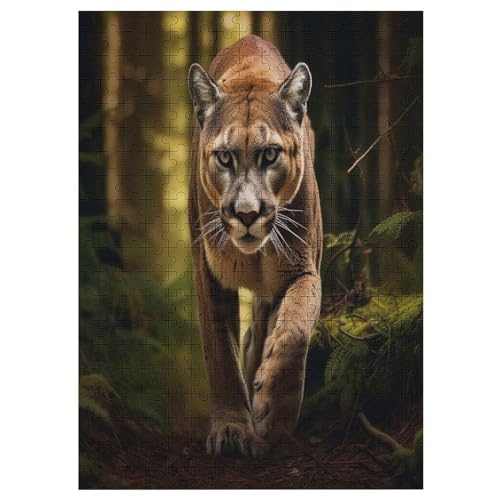 Löwe Puzzles 300 Teile Erwachsener Kniffel Spaß Für Die Ganze Familie - 300 Puzzleteilige Motive, Holzpuzzle Kinder Erwachsene, Impossible Puzzle Schwer （42×30cm） von GGJJTT