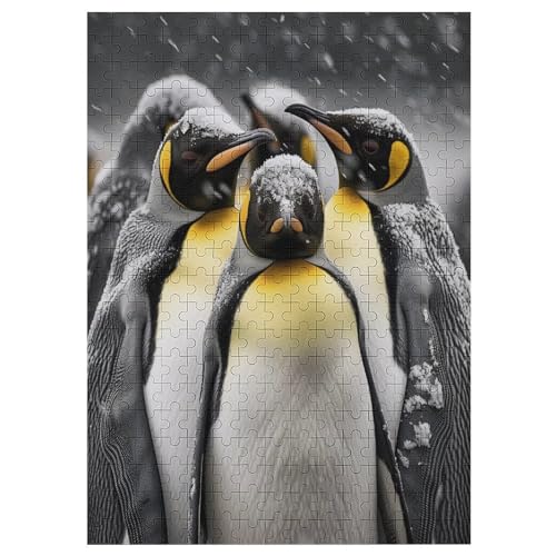 Pinguin – Puzzle 300 Teile, Holzpuzzle, Herausforderndes Geschicklichkeitsspiel Für Die Ganze Familie, Kinder Erwachsenenpuzzle Ab 12 Jahren （42×30cm） von GGJJTT