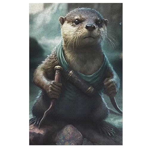 Pirat Otter-Puzzlespiel Aus Holz, 1000 Puzzleteile, Kreatives Puzzle Für Teenager Und Erwachsene, Kreatives Spielzeug, Puzzles, 78×53cm Pirat Otter-Puzzlespiel Aus Holz, 1000 Puzzleteile, Kreatives Puzzle Für Teenager Und Erwachsene, Kreatives Spielzeug, Puzzles, 78×53cm von GGJJTT