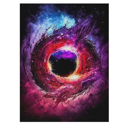 Planet Sternenhimmel Puzzles 500 Teile Erwachsener Kniffel Spaß Für Die Ganze Familie - 500 Puzzleteilige Motive, Holzpuzzle Kinder Erwachsene, Impossible Puzzle Schwer （55×41cm） von GGJJTT