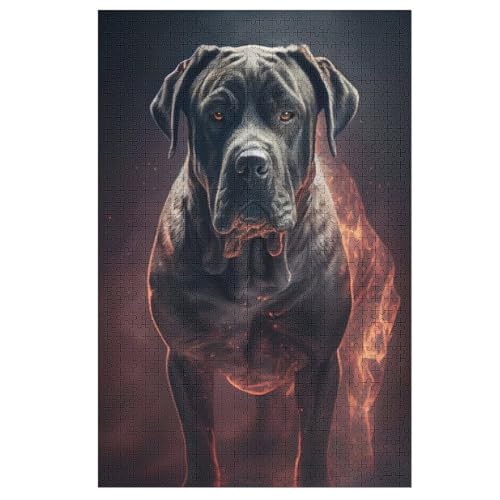 Puzzle 1000 Teile Erwachsene Cane Corso Holzpuzzle Für Erwachsene Lernspiel Herausforderungsspielzeug 1000-teilige The Puzzles Für Erwachsene Kinder （78×53cm） von GGJJTT