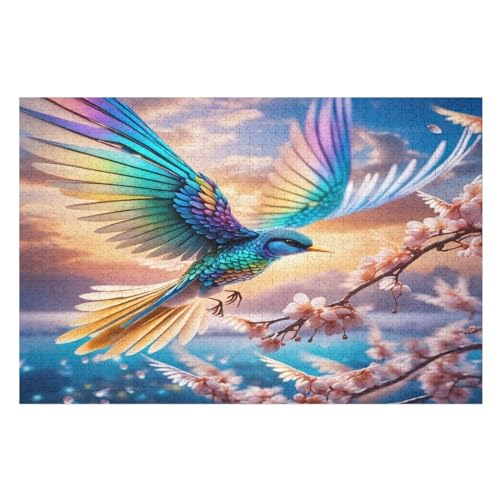 Puzzle 1000 Teile Erwachsene Cute Vogel Holzpuzzle Für Erwachsene Lernspiel Herausforderungsspielzeug 1000-teilige The Puzzles Für Erwachsene Kinder （75×50cm） von GGJJTT