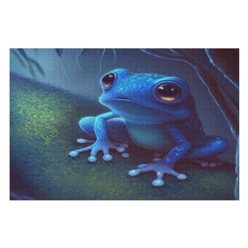 Puzzle 1000 Teile Frosch Holzpuzzle Für Erwachsene Lernspiel Herausforderungsspielzeug The Puzzles Für Erwachsene Kinder 78×53cm von GGJJTT