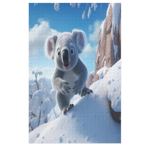 Puzzle 1000 Teile Koala Holzpuzzle Für Erwachsene Lernspiel Herausforderungsspielzeug The Puzzles Für Erwachsene Kinder （78×53cm） von GGJJTT