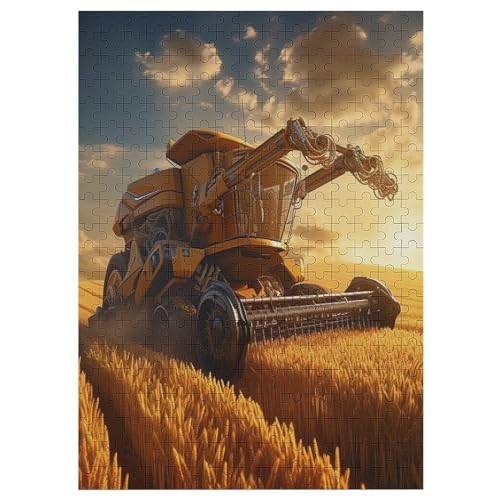 Puzzle 300 Teile Erwachsene Traktor Holzpuzzle Für Erwachsene Lernspiel Herausforderungsspielzeug 300-teilige The Puzzles Für Erwachsene Kinder （42×30cm） von GGJJTT