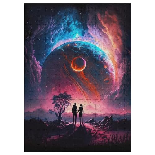 Puzzle 300 Teile Erwachsene kosmische Liebe Holzpuzzle Für Erwachsene Lernspiel Herausforderungsspielzeug 300-teilige The Puzzles Für Erwachsene Kinder （42×30cm） von GGJJTT