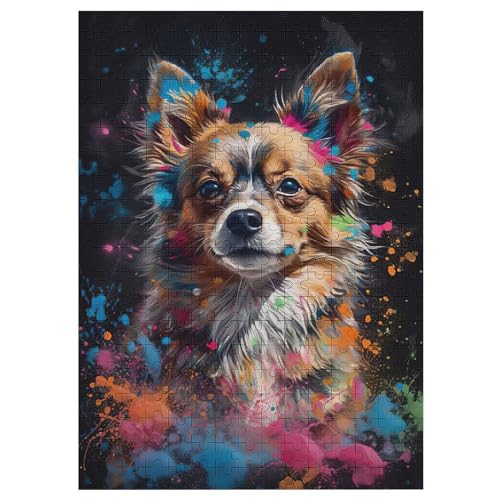 Puzzle 300 Teile Erwachsene süß Hund Holzpuzzle Für Erwachsene Lernspiel Herausforderungsspielzeug 300-teilige The Puzzles Für Erwachsene Kinder （42×30cm） von GGJJTT