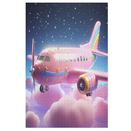 Puzzle Für Erwachsene, Flugzeug, 1000 Puzzleteile Für Kinder, Holzpuzzles, Geeignet Für Erwachsene Lernspiel, （78×53cm） von GGJJTT