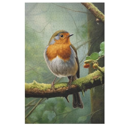 Puzzle Für Erwachsene, Vogel, 1000 Puzzleteile Für Kinder, Holzpuzzles, Geeignet Für Erwachsene Lernspiel, 78×53cm von GGJJTT