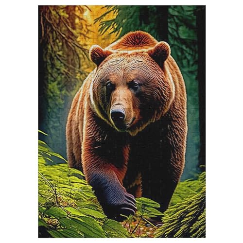 Puzzle Für Kinder, Bär -Puzzle Für Erwachsene, 300-teiliges Holzpuzzle Für Jugendliche Und Erwachsene, Tolles （42×30cm） von GGJJTT