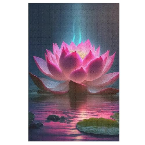 Puzzle Für Kinder, Lotus -Puzzle Für Erwachsene, 1000-teiliges Holzpuzzle Für Jugendliche Und Erwachsene, Tolles （78×53cm） von GGJJTT