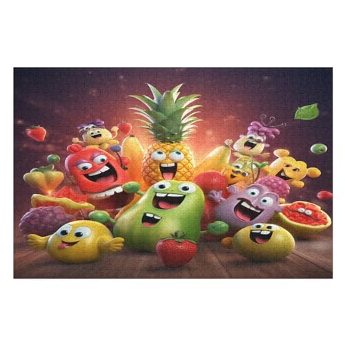 Puzzle Für Kinder, Obst -Puzzle Für Erwachsene, 1000-teiliges Holzpuzzle Für Jugendliche Und Erwachsene, Tolles 78×53cm von GGJJTT