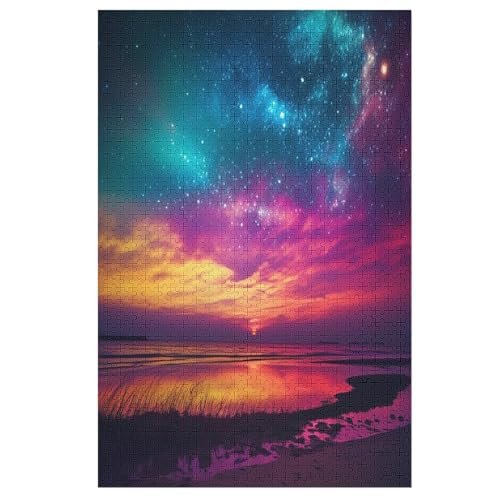 Puzzle Für Kinder, Sternenhimmel Himmel -Puzzles Für Erwachsene, 1000-teiliges Holzpuzzle Für Jugendliche Und Erwachsene, Tolles 78×53cm von GGJJTT