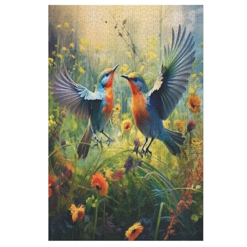 Puzzle Für Kinder, süßer Vogel -Puzzle Für Erwachsene, 1000-teiliges Holzpuzzle Für Jugendliche Und Erwachsene, Tolles 78×53cm von GGJJTT